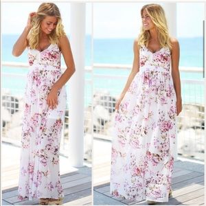 NWT Floral Spaghetti Strap Backless Sundress